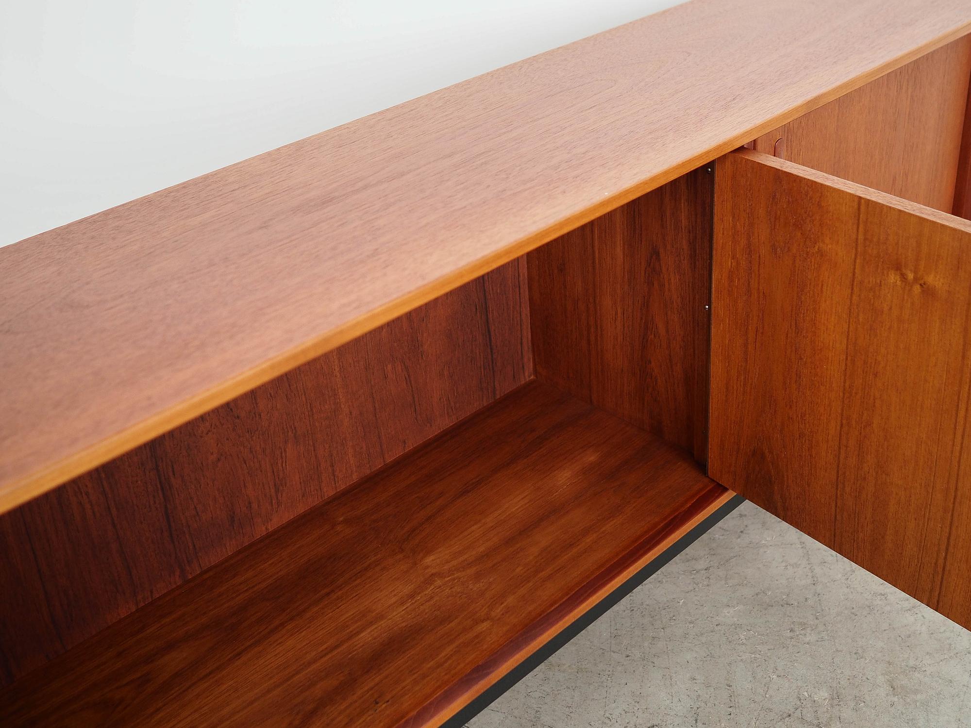 Teak-Sideboard Braun 1960er Jahre 14