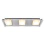 Square Shine II LED Ceiling Light 3-Flame Silver 2