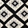 Kilim Gashgai Carpet Black Beige 3