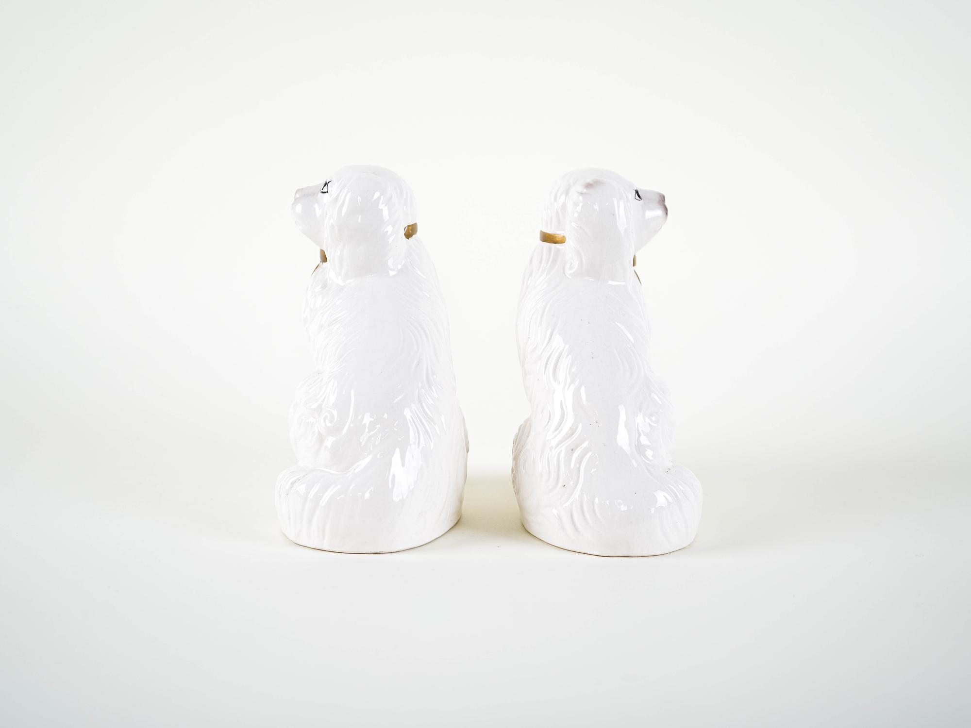 Dog Figures English Style Ceramic 1970s 8