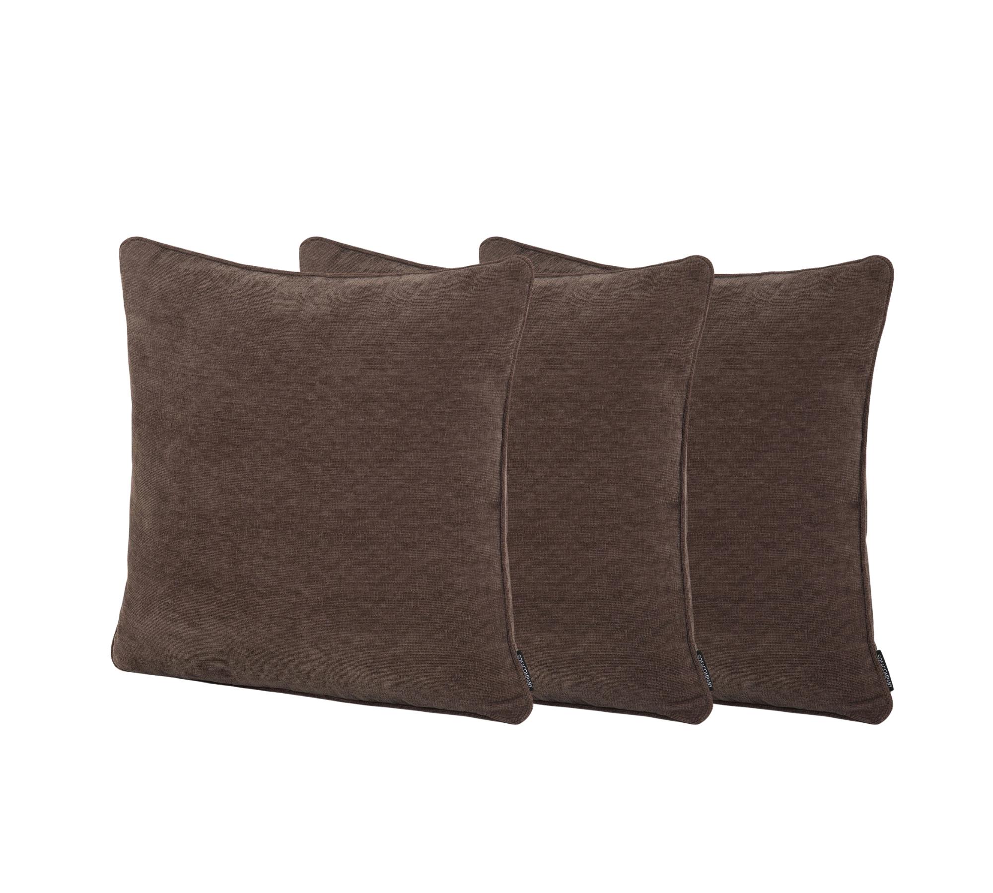 3x Posh Kissen Aulla Cacao mit Daunenfüllung 50 x 50 cm 0