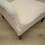 Sessel Textil Holz Creme 1960er Jahre 13