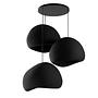 3-Flammig Wabi Sabi Claylights Pendelleuchte Schwarz 5