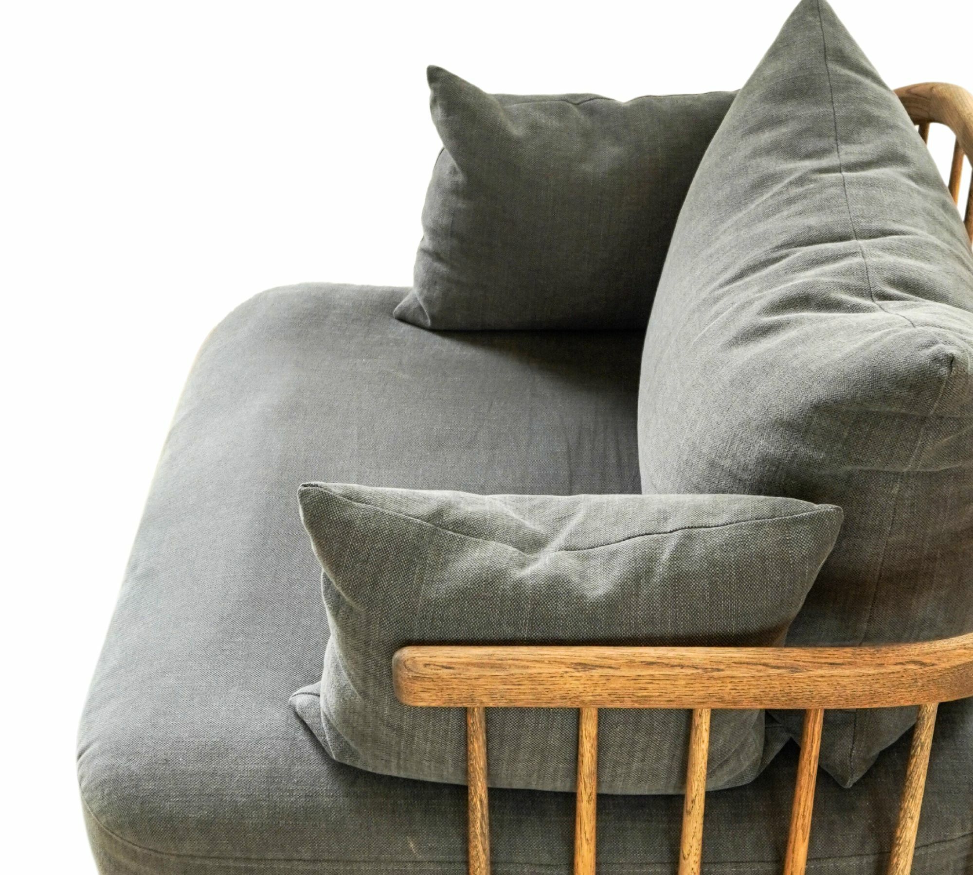 Fly SC1 Sessel Holz handgefertigt Textil Grau 5