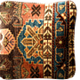 Federa per cuscino Kilim lana marrone 0