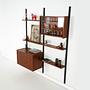 Teak-Wandmöbel PS System Braun 1960er Jahre 3