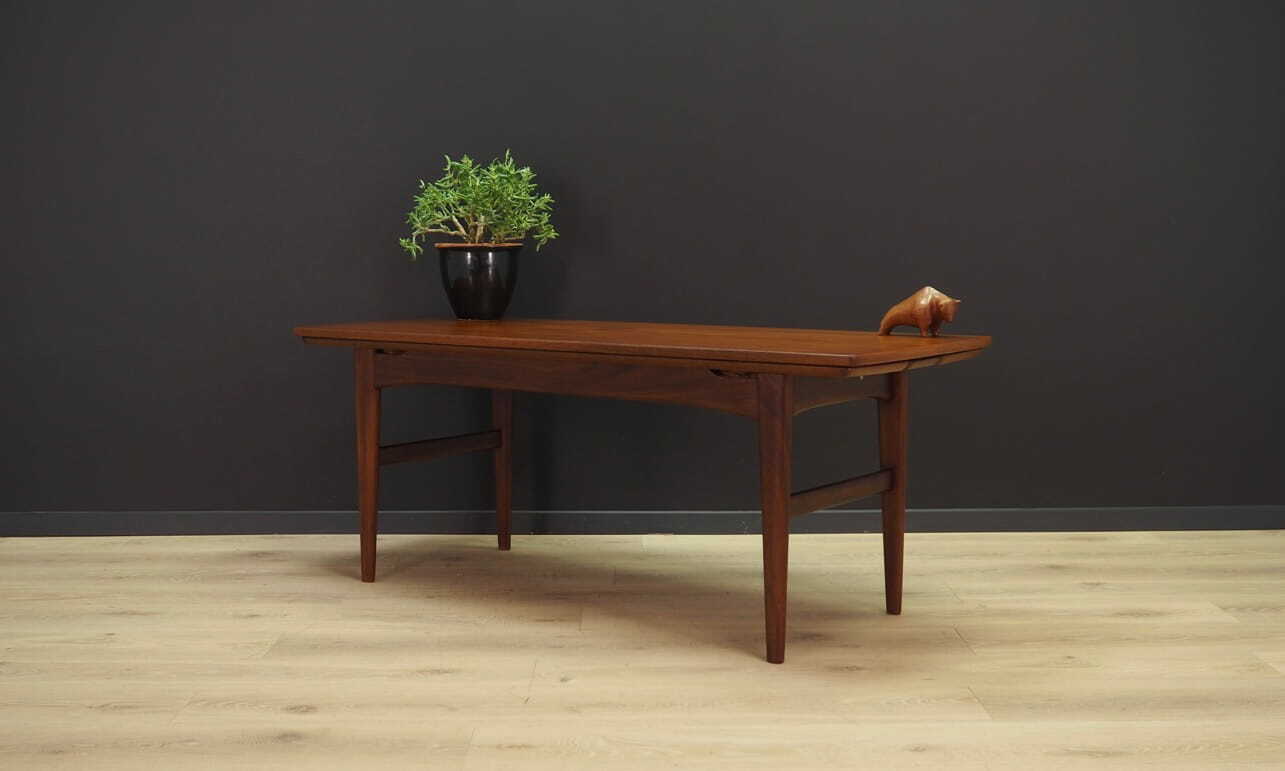 Vintage Bank Teak Wood Brown 1970s 3