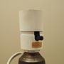 Table lamp glass 1970s 9
