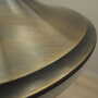 Vintage Pendant Lamp Metal Plastic White 1980s 8