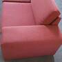Sofa 2-Sitzer Stoff Rot  1