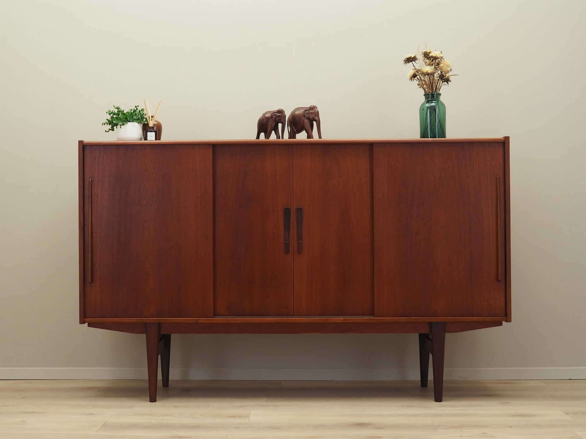 Vintage sideboard teak brown 1960s 1