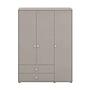 Kleiderschrank Extra Hoch Holz Grau 3