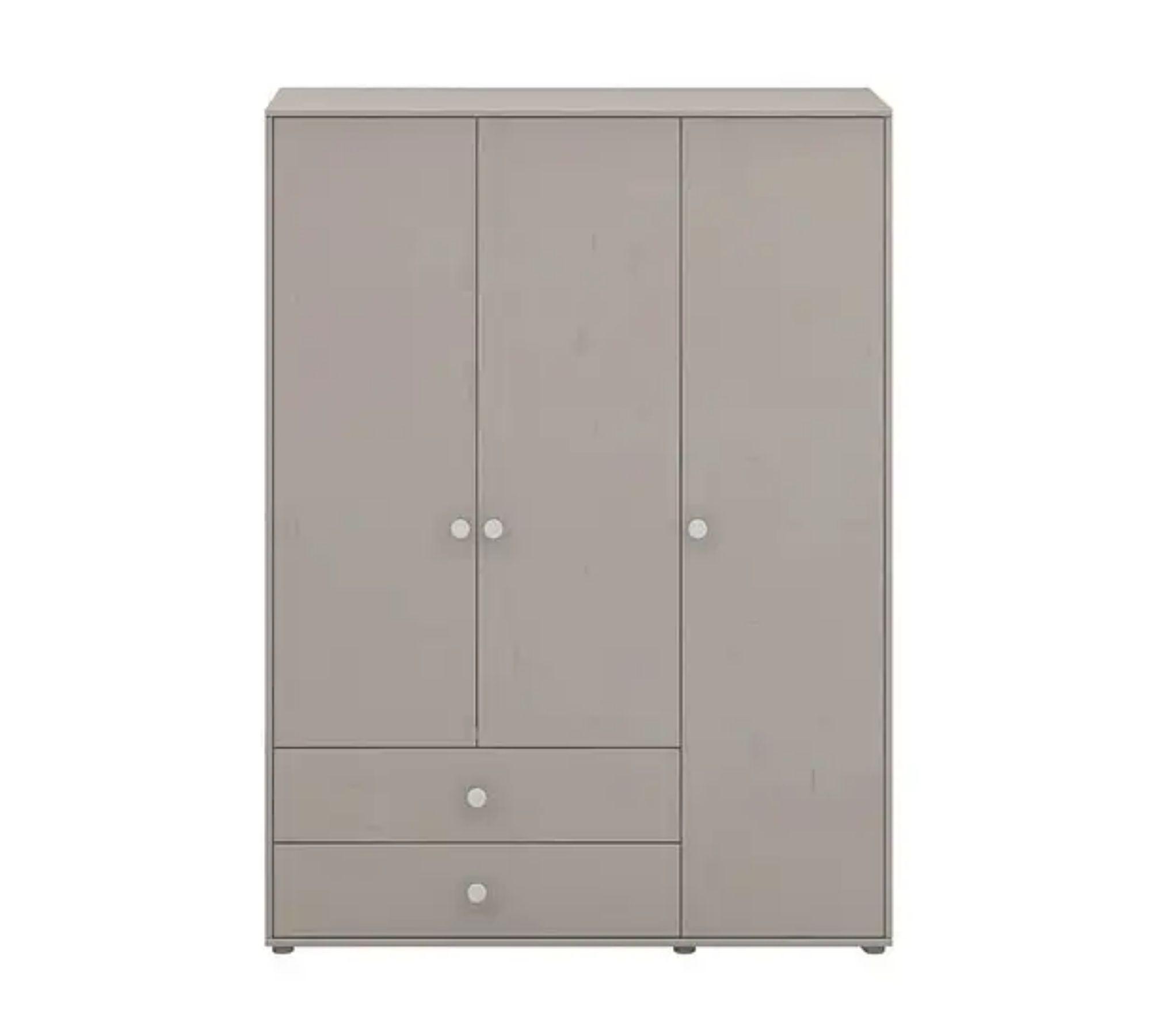 Kleiderschrank Extra Hoch Holz Grau 3