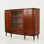 Highboard Walnussholz Braun 1960er Jahre 5