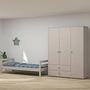 Kleiderschrank Extra Hoch Holz Taupe 2