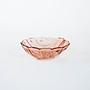 Piatto in vetro rosa 1