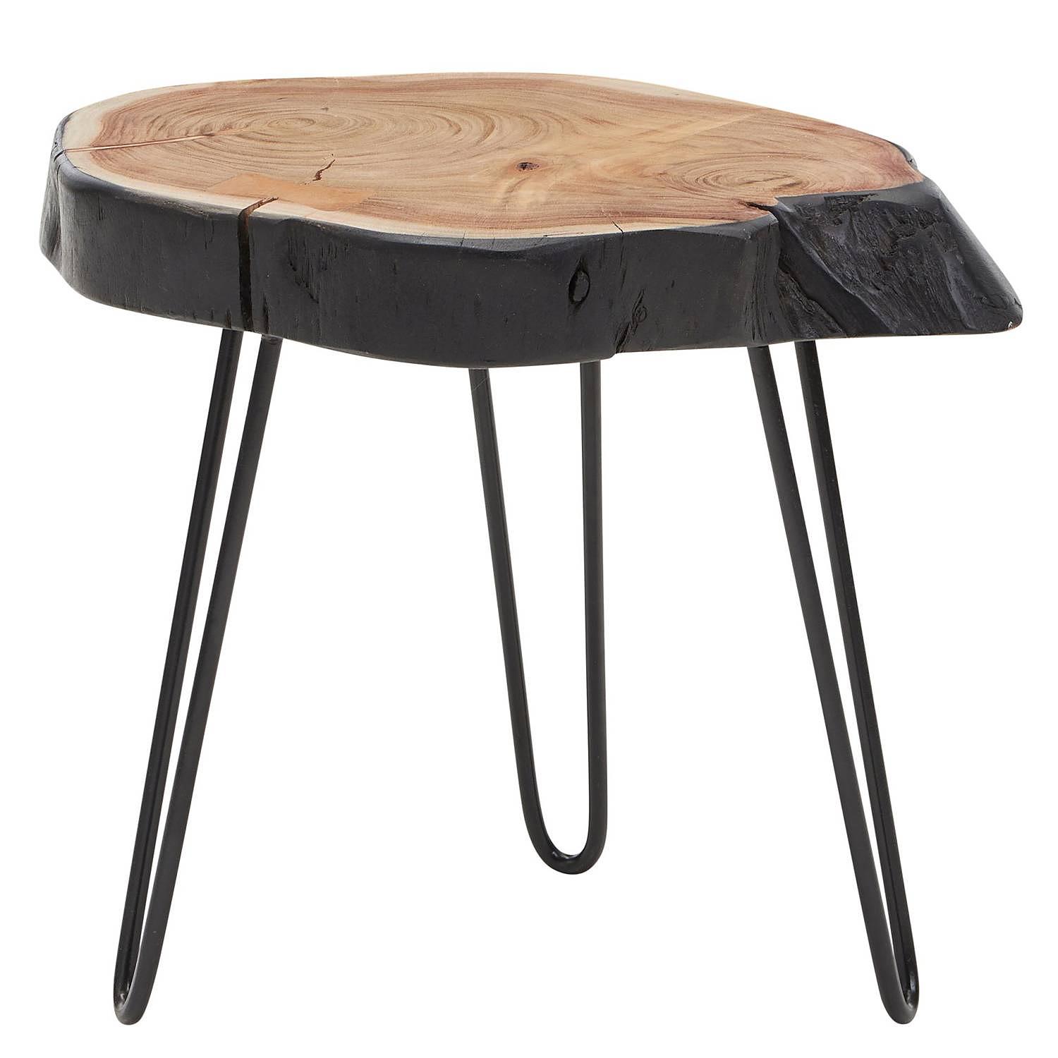 Artemis Beistelltisch Akazienholz Metall 0