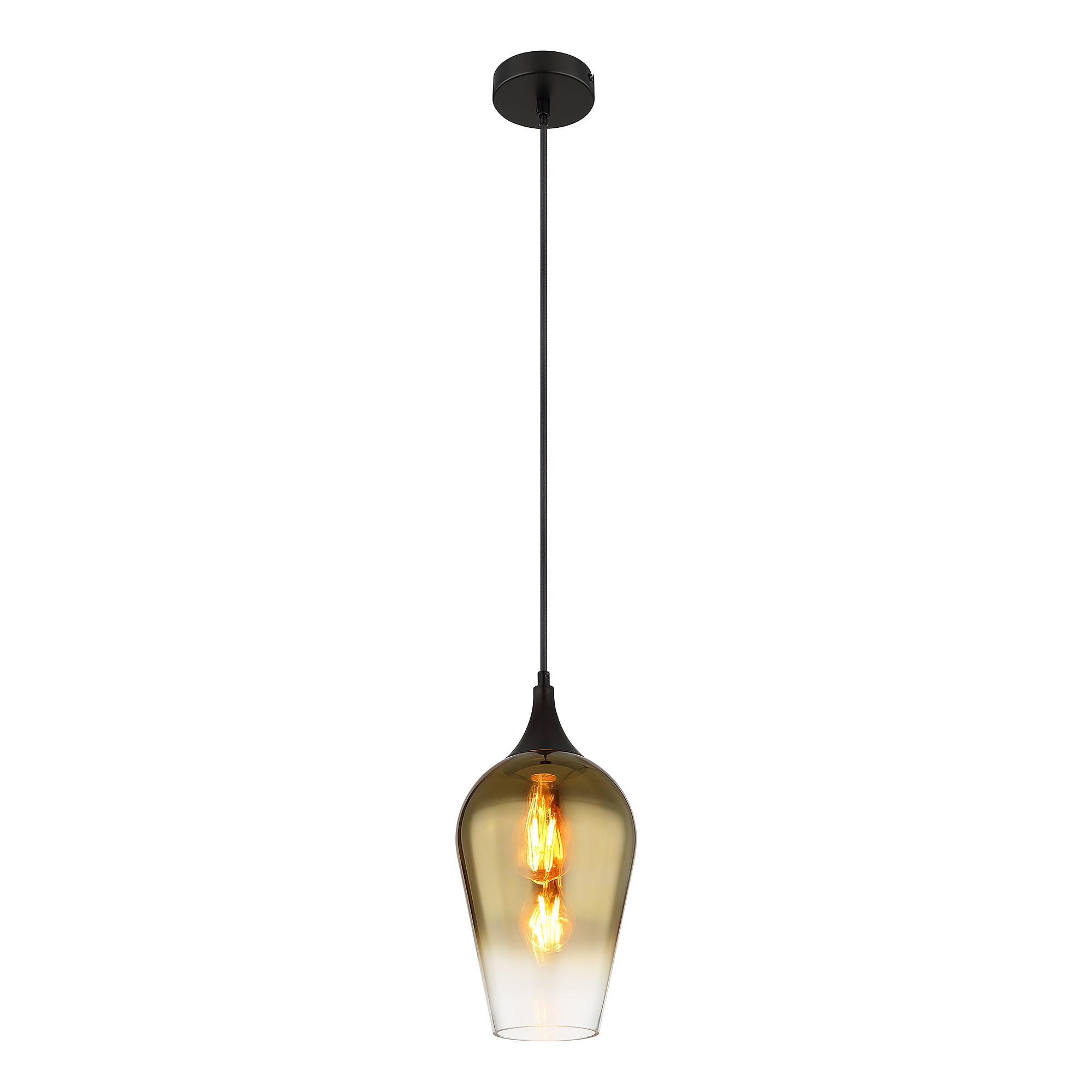 Pendant light Lavus Type D 1-Light  Colored glass  Iron Gold 3