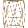 Shalimar Achteckiger Marmor und Gold Beistelltisch
 7