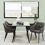 2x Armchair Bouclé Anthracite 1