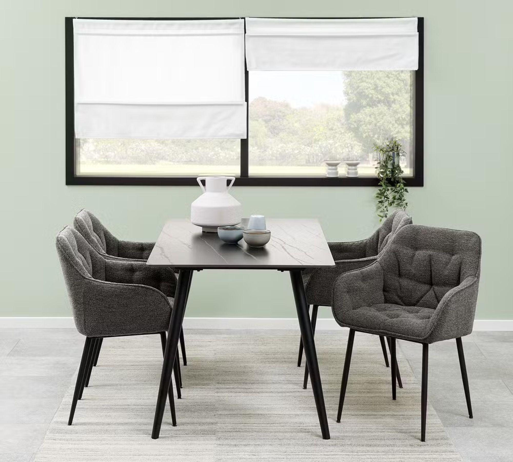 2x Armchair Bouclé Anthracite 1