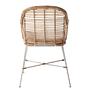 Armchair with seat cushion Rattan Brown 2