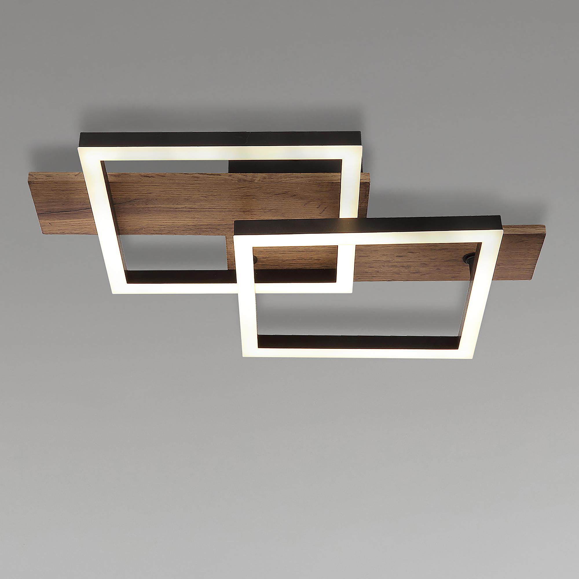 Jeffry Type A LED ceiling light 1-bulb acrylic glass iron 1