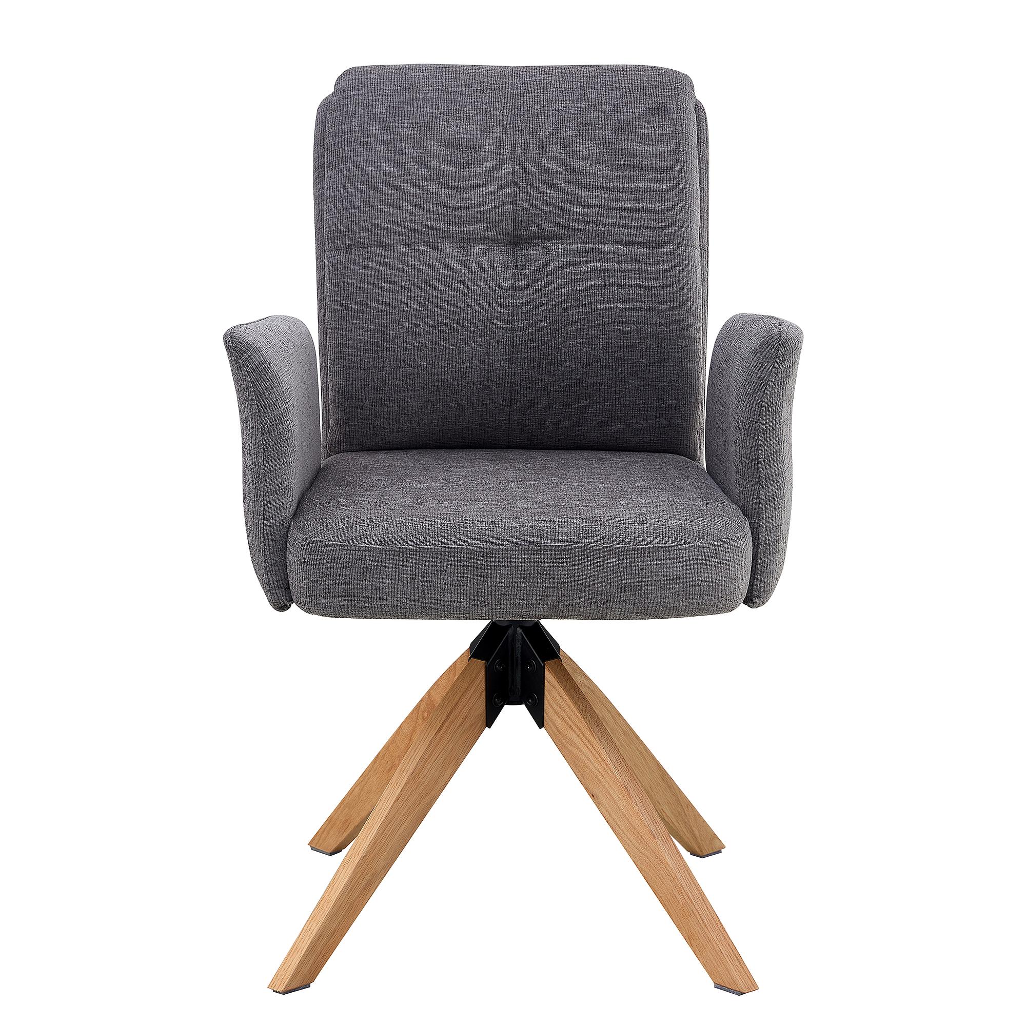 MULUT Armlehnenstuhl Drehbar 2er-Set Anthrazit 1