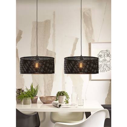 Java Pendant Lamp Bamboo Black 1