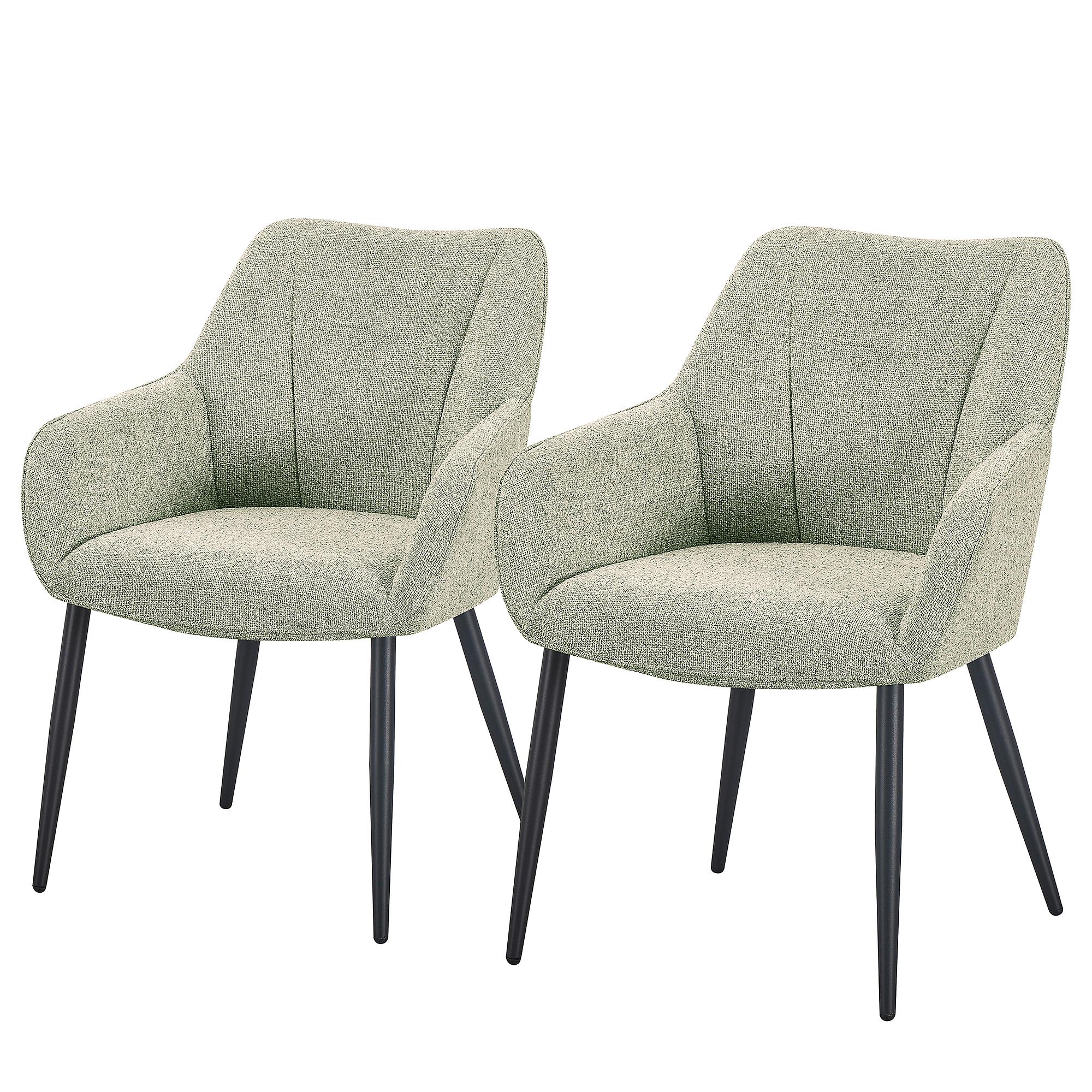 AELHA Armchair Set of 2 Green 1