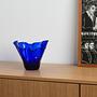 Glasvase Blau 1