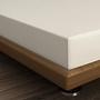 Lenzuolo con angoli cotone crema 100cm x 200cm 0