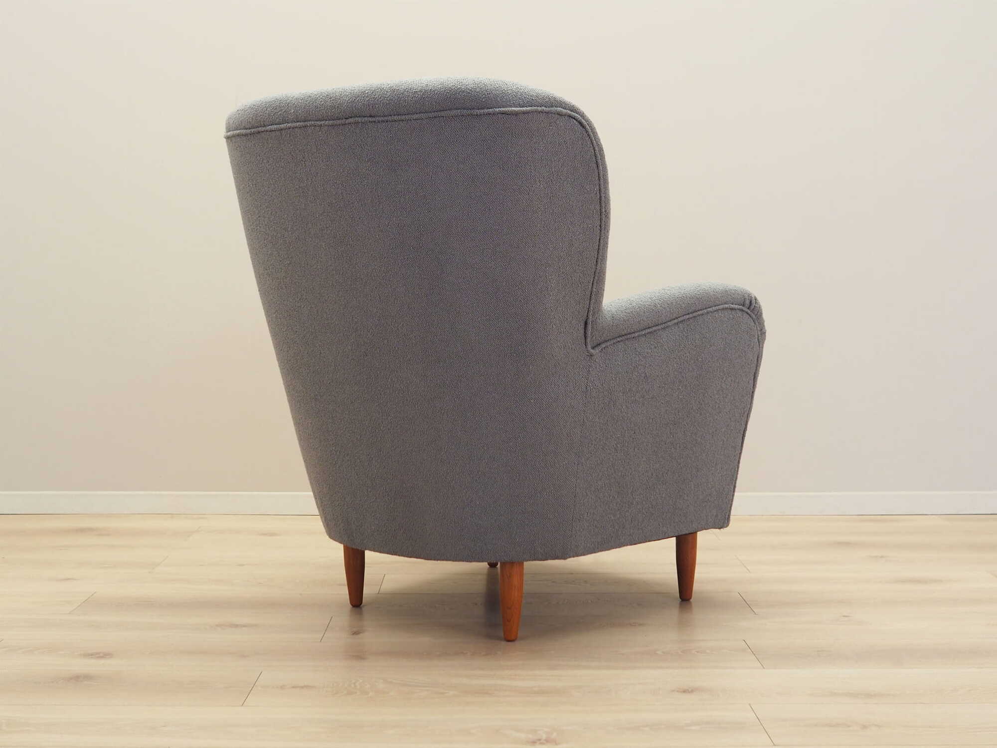 Armchair Textile Wood Grey 6