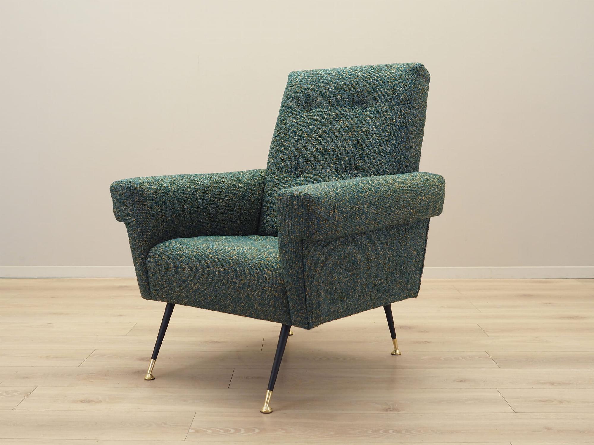 Poltrona in tessuto verde 5