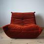 Togo Sessel Cord Bernsteinorange 3