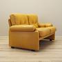 2-seater sofa Leather Yellow 1960s 5
