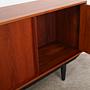 Teak sideboard brown 1960s 11