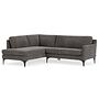 Astha Sofa Récamiere Links Danny Steel Grey 0