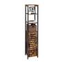Regal Holz Metall Braun Schwarz 2