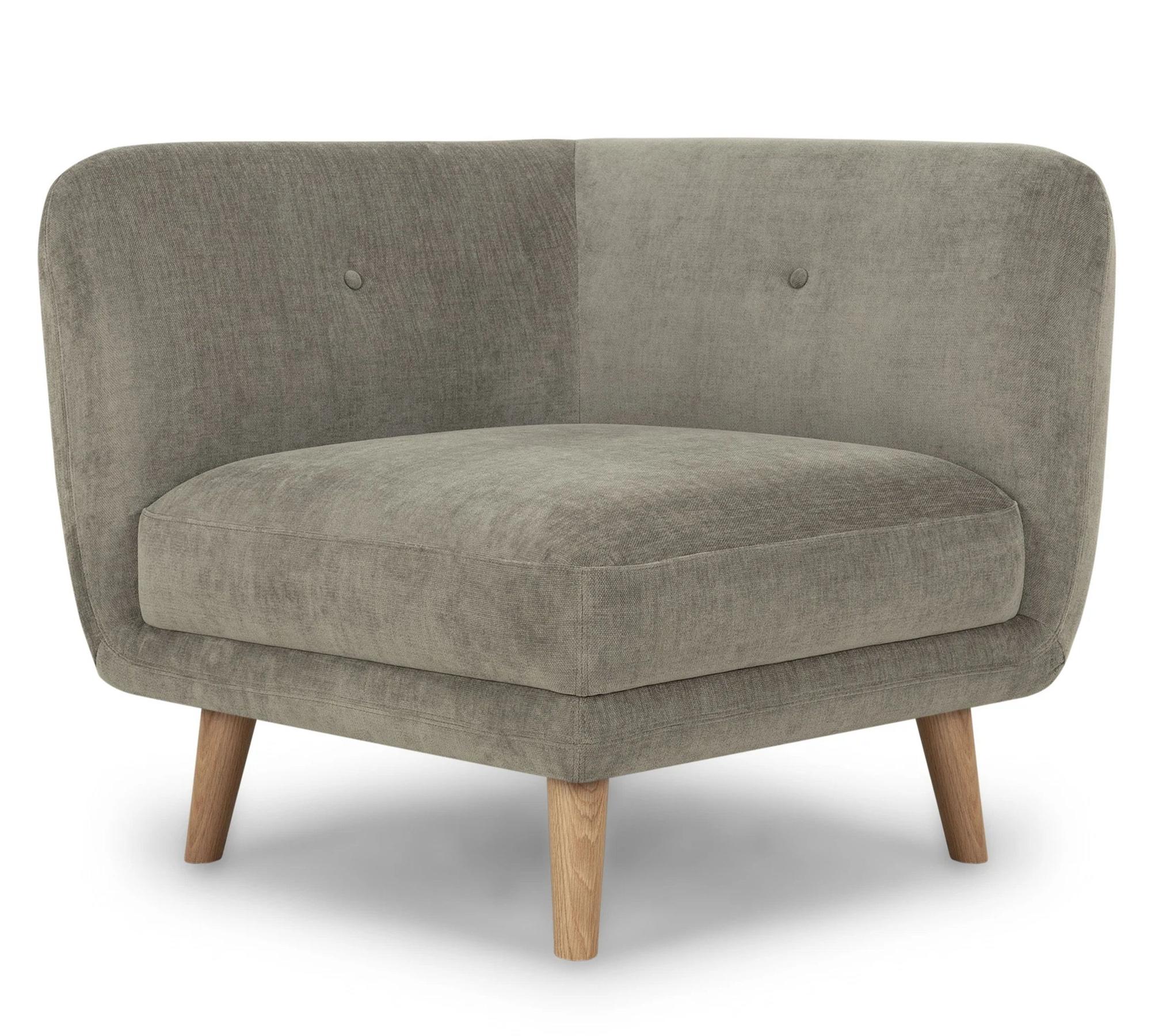 Alfred 1-Sitzer Eckmodul Rechts Planet Grey Green 4