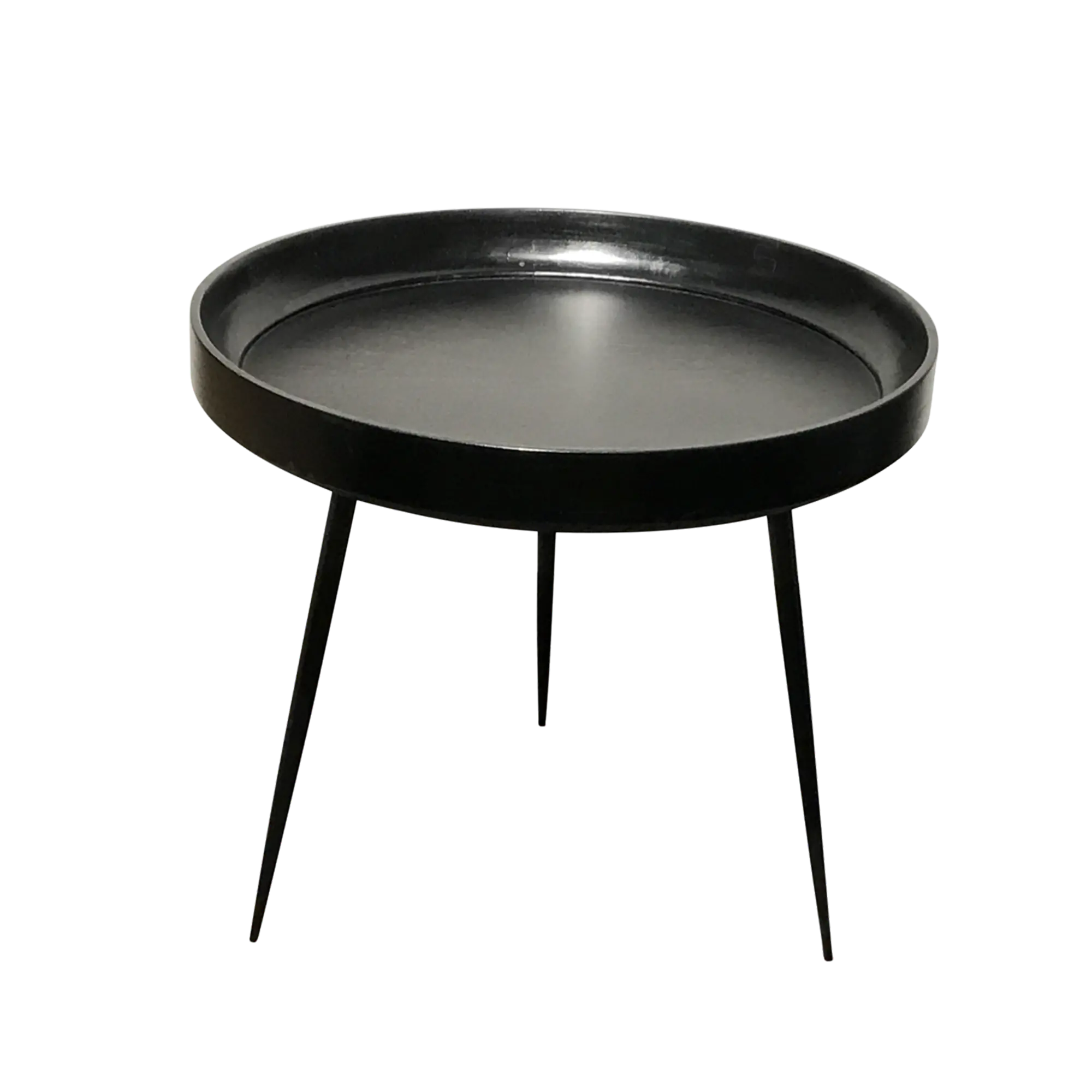 Bowl Table Beistelltisch M Mangoholz Stahl Schwarz 0