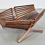Vintage Obstschale Holz Natur 1960er Jahre  4