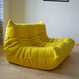 Togo Sofa 2-Sitzer Textil Zitronengelb 4