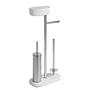 Rivazza Free-standing Toilet Brush Set Stainless Steel White 1