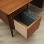 Vintage desk teak brown 1960s 14