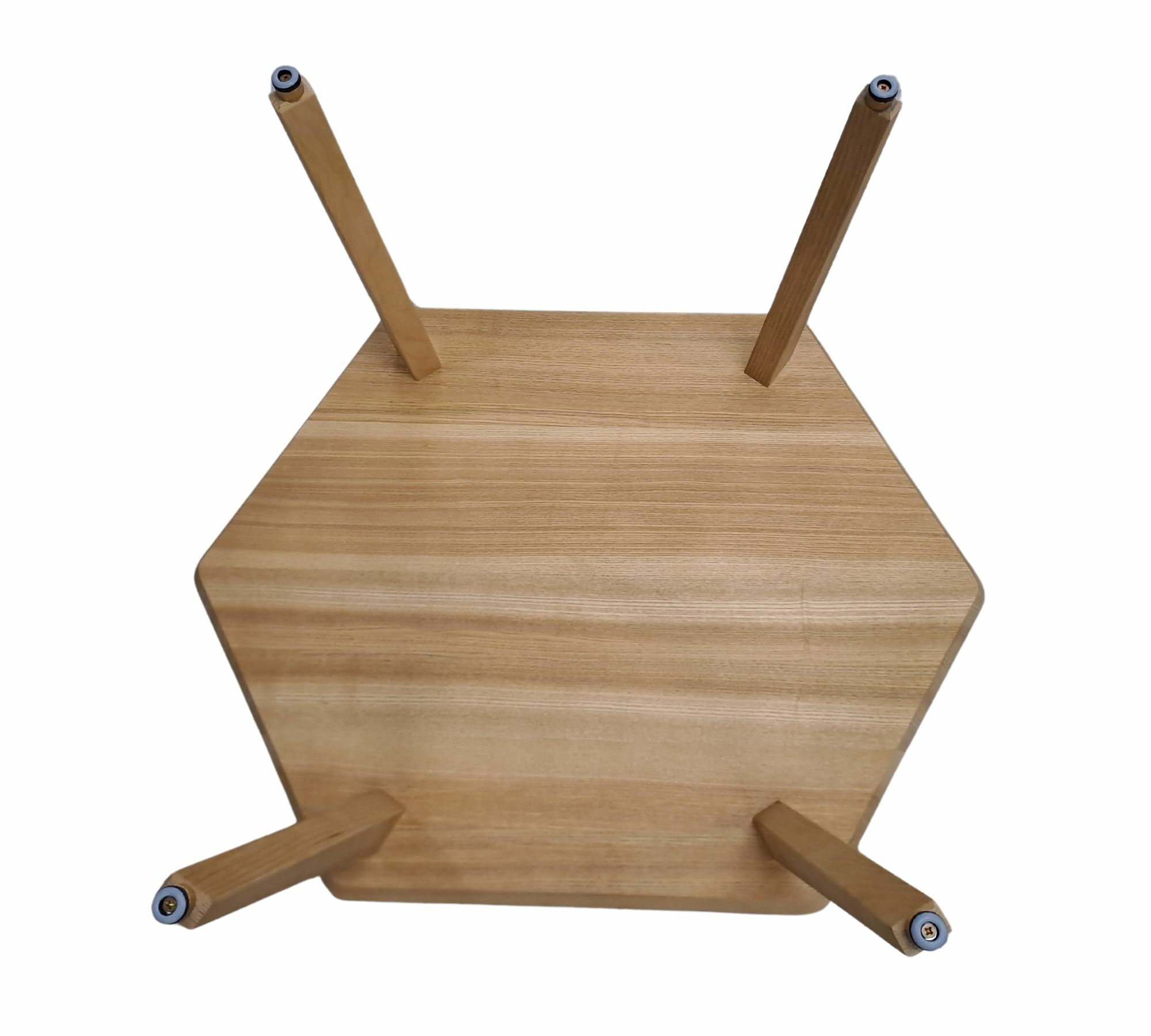 Hexagonaler Couchtisch hochwertiges Holz 75cmx75cm 3