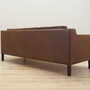 Vintage Sofa Leder Braun 1970er Jahre 5