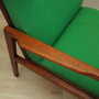 Armchair Teak wood Textile Green 1970s 9