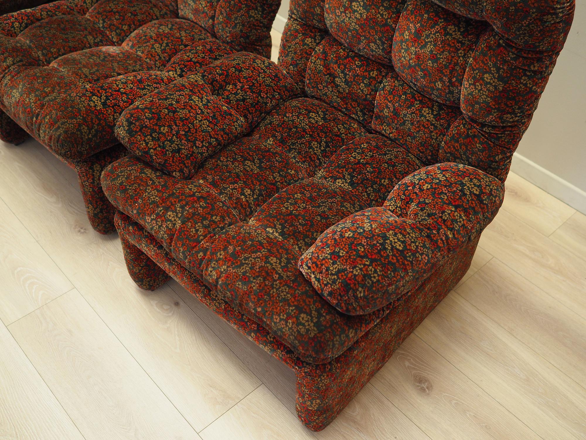 Modulsofa Samt 1960er Jahre 5