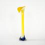Vase Murano Glass Yellow 1970s 3